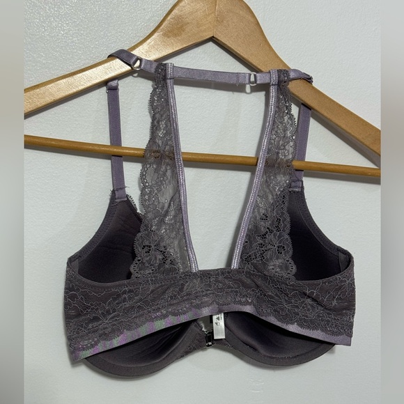 Adored By Adore Me Bralette Womens Size 30DD Color Purple Gray Bra. - Picture 2 of 4